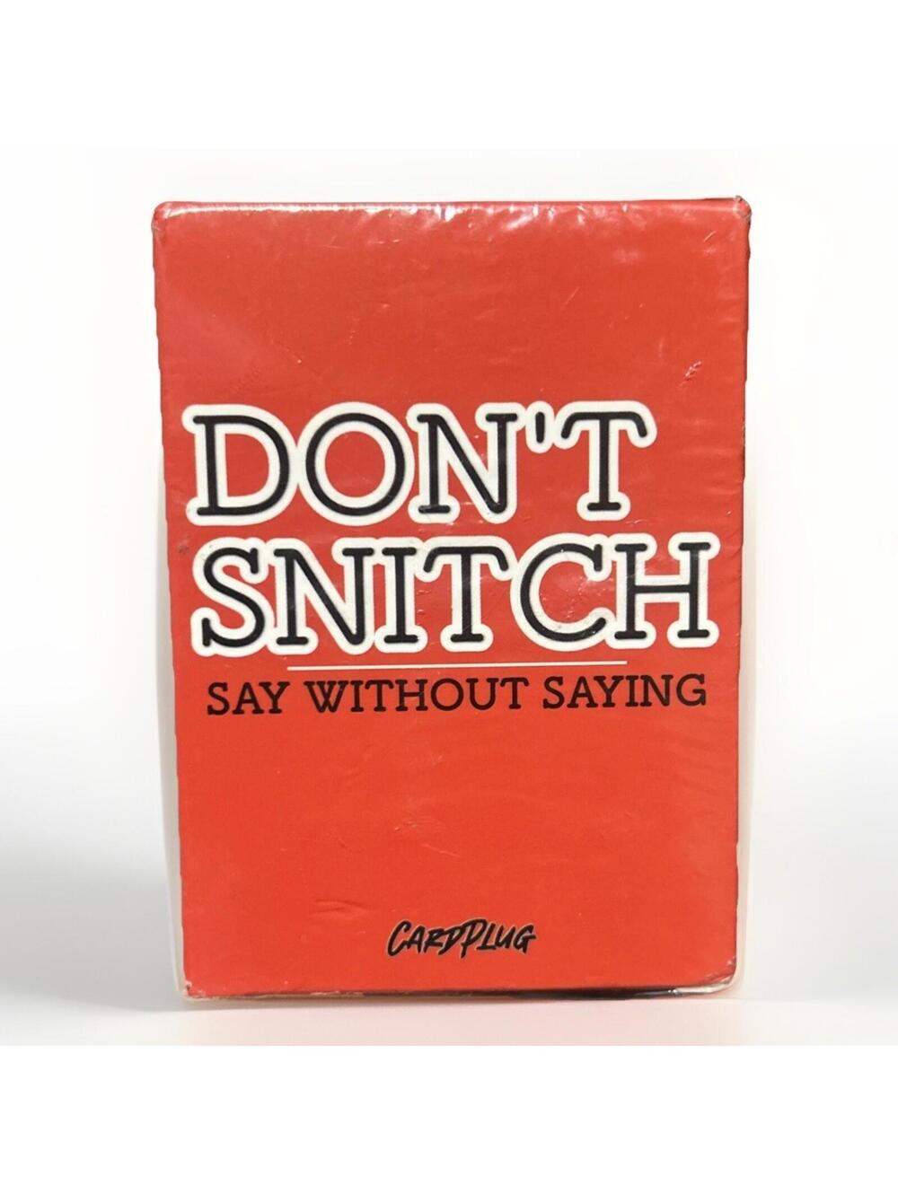 Card Plug Don’t Snitch Urban Word Challenge Game – Family Party – New Sealed